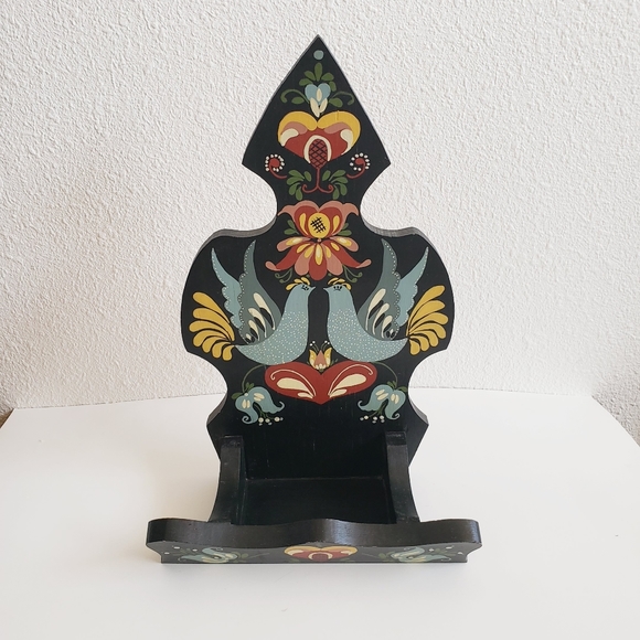 Vintage Other - Handmade  solid  wood  wall shelf vintage